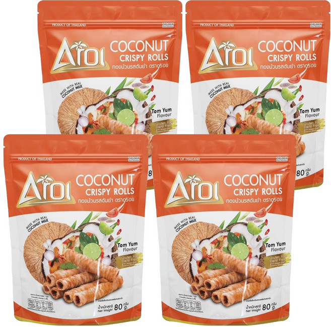 Aroi 泰式酸辣口味蛋捲, 4個, 80g