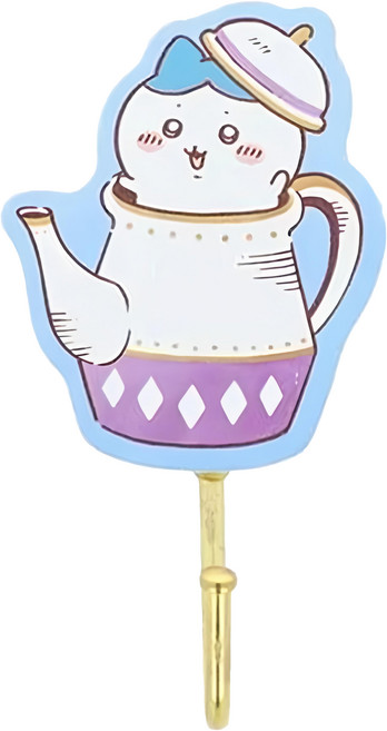 sun-star 吉伊卡哇午茶趣木質磁性掛鉤, 小八貓 藍色, 1個