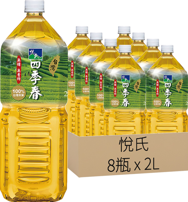 悅氏 四季春, 2L, 8瓶