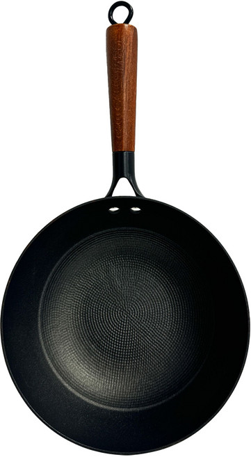 Unioncord LAGO 鐵鑄炒鍋 鍋身鑄鐵 手柄不鏽鋼、木, 24cm, 1個