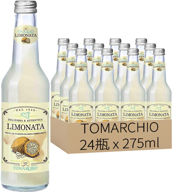 TOMARCHIO 義大利西西里檸檬氣泡飲, 275ml, 24瓶
