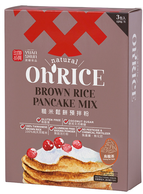 源順食品 烏龍茶糙米鬆餅粉, 450g, 1盒