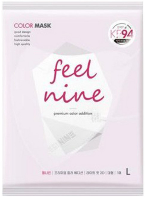 필나인 라이트 핏 2D 보건용 마스크 대형 KF94, 1매, 50개, 스노우화이트