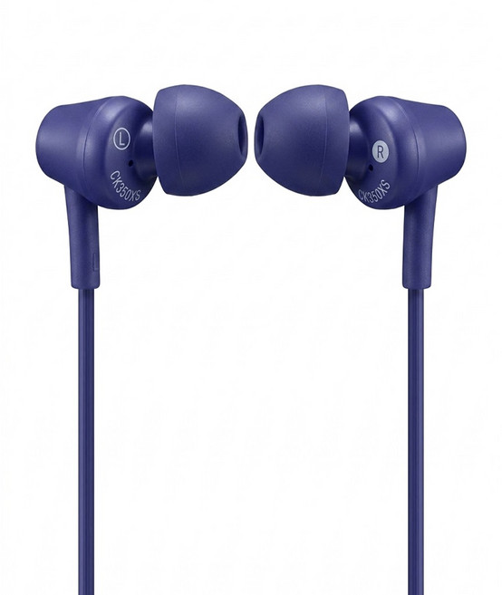 audio-technica 鐵三角 耳塞式耳機 原廠保固, ATH-CK350XiS, 藍色