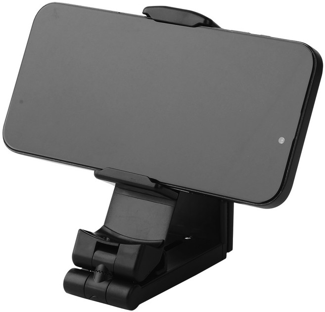 홈플래닛 컴팩트 여행용 거치대 360도 회전 집게형, 블랙, 1개