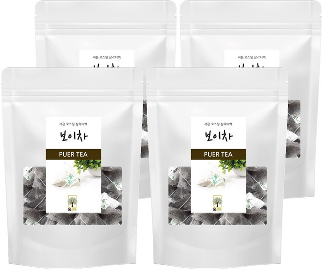 숲으로허브 보이차 삼각티백, 100개입, 4개, 1g