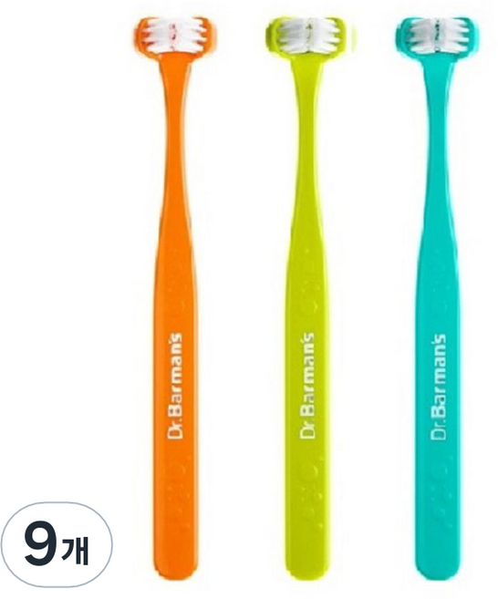 닥터바만스 3면 수퍼브러쉬 어린이 칫솔 1단계 차일드, 랜덤발송, 9개, 1개입