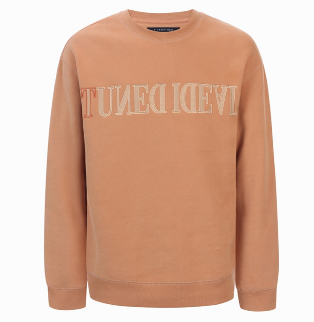 티아이포맨 남성용 N-STD 아플리케 자수 스웨트셔츠 M208MTS306M