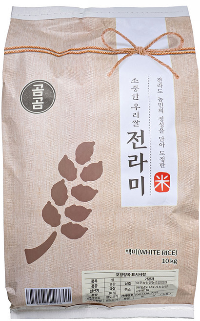 곰곰 소중한 전라도 우리쌀, 10kg, 1개