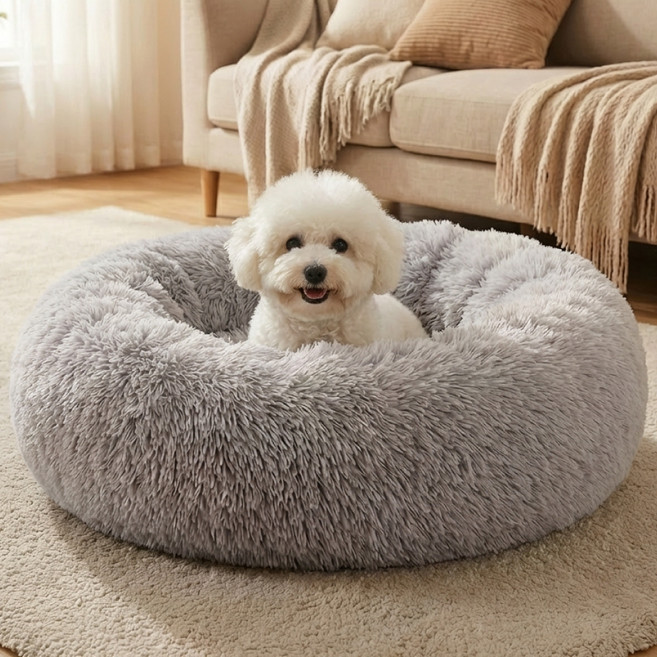 애틱트 반려동물 도톰 딥슬립 쿠션, 멜란지그레이, 1개