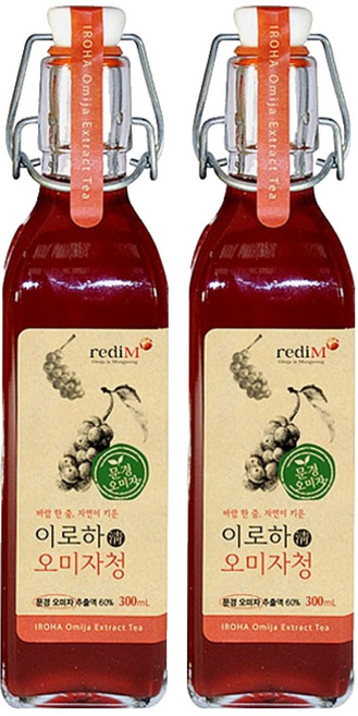iroha 五味子茶原液, 300ml, 2瓶