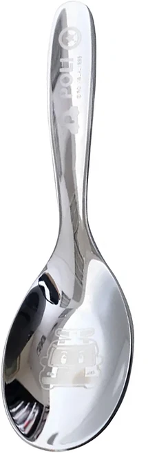 Sanrio 三麗鷗 救援小英雄 304不鏽鋼湯匙 KS-8617PLS 13 x 3.8cm 波力, 不鏽鋼色, 湯匙, 1支