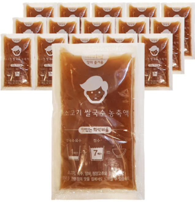 미남 소고기 쌀국수 농축액, 80g, 16개