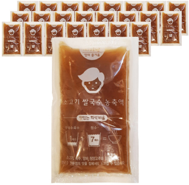 미남 소고기 쌀국수 농축액, 80g, 24개