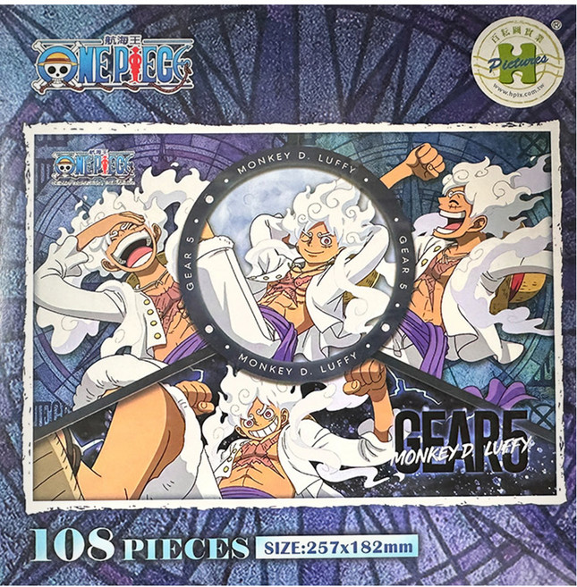 HUNDRED PICTURES 百耘圖 拼圖 257 x 182mm, 航海王五檔魯夫 01, 108片, 1盒