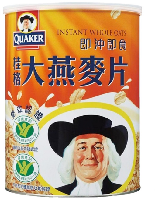 QUAKER 桂格 大燕麥片, 1.1kg, 1罐