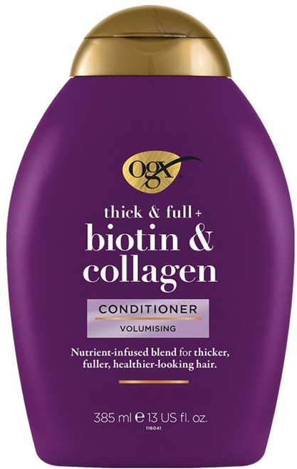 OGEX NIP &amp; FULL PLUS 生物素 &amp; 膠原蛋白護髮素, 385ml, 1個