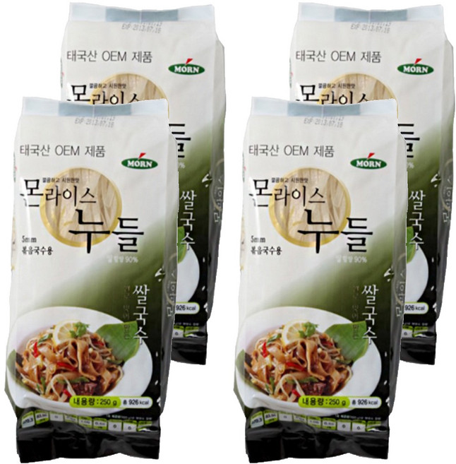 몬 라이스누들 5mm, 250g, 4개