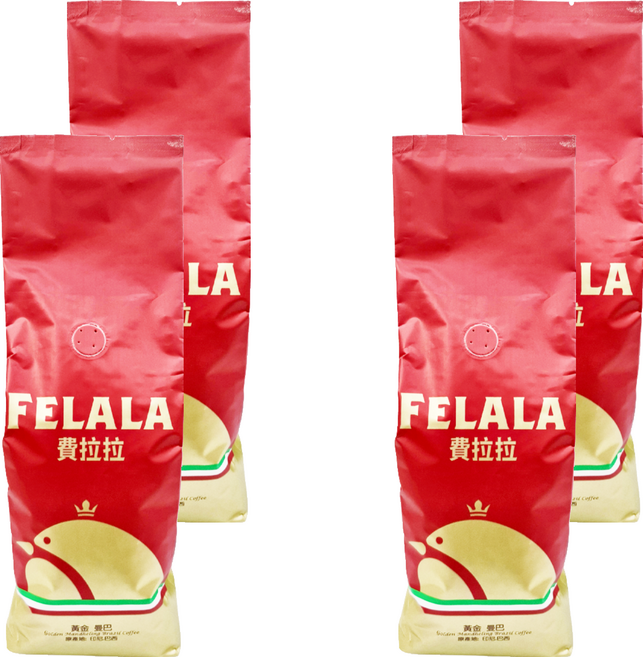 FELALA 費拉拉 黃金 曼巴 咖啡豆, 454g, 4包