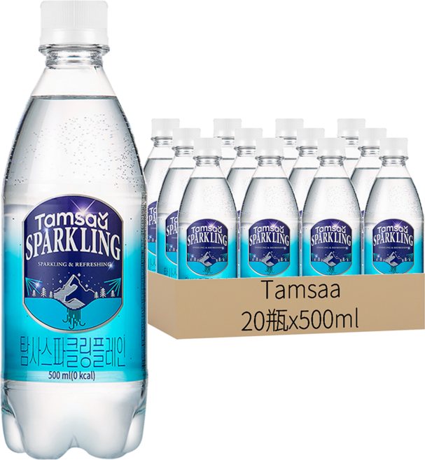 Tamsaa 氣泡水, 500ml, 20瓶