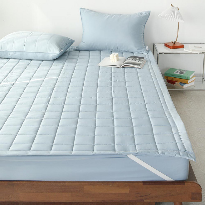아망떼 드림웰 알러지케어 방수 침대패드, 캐시미어블루