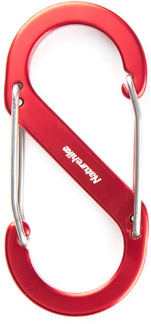 Naturehike 挪客 鋁合金s型登山扣, 紅色, 1個