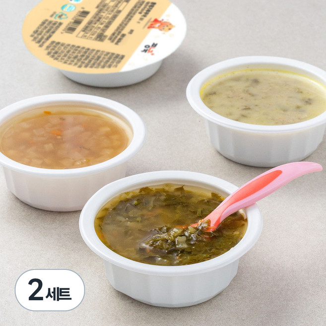 짱죽 영양국 B세트(12~15개월부터), 한우사골된장국 + 황태가루무국 + 맑은대구탕 + 닭가슴살들깨국, 620g, 2세트