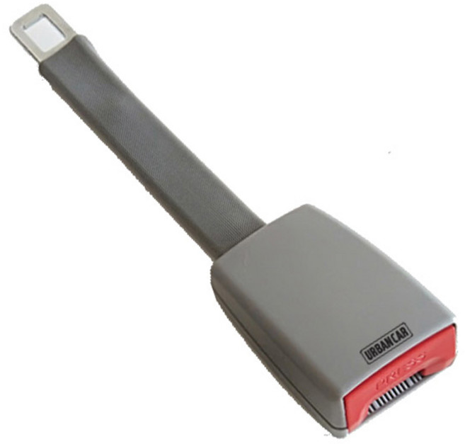 어반카 차량용 안전벨트 연장선 25cm, 그레이, 1개