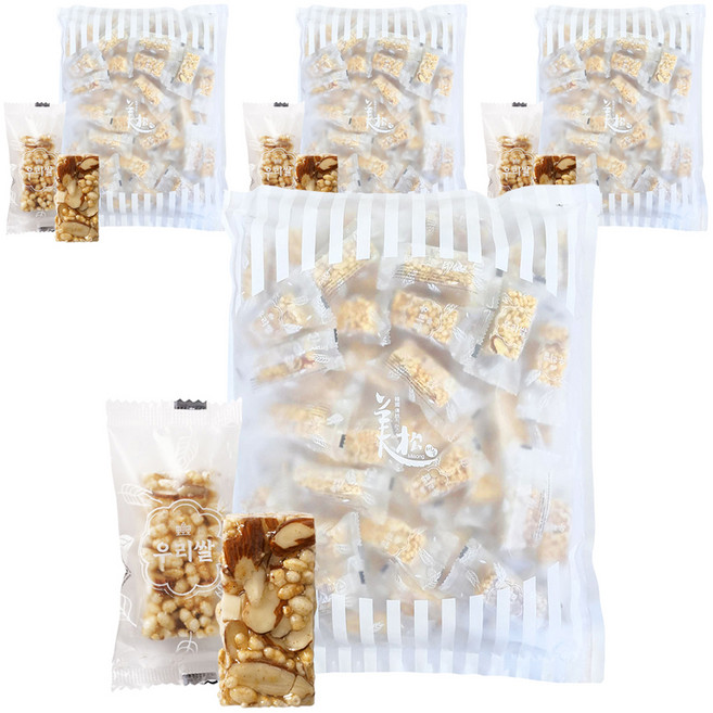 아몬드 톡톡 우리쌀 현미 강정, 500g, 4개