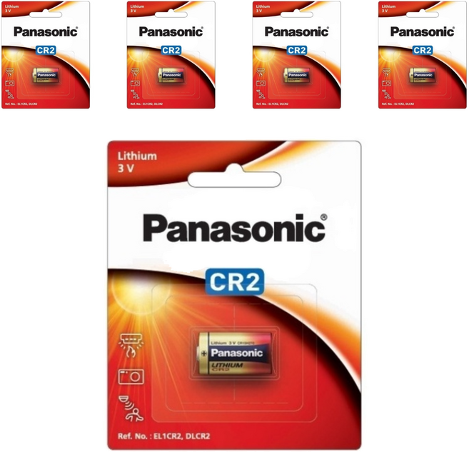 파나소닉 CR2 3V 리튬 건전지, 1개입, 5개