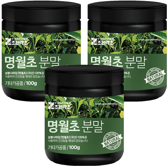 조은약초 명월초 분말, 100g, 3개