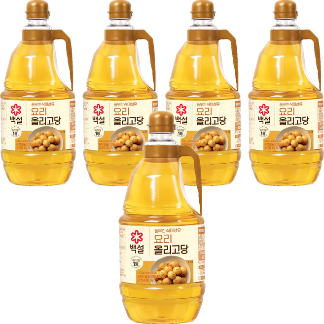 백설 요리 올리고당, 2.45kg, 5개