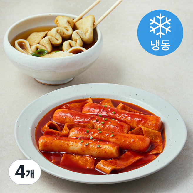 어나더테이블 우리쌀 가래떡 떡볶이 밀키트 (냉동), 529g, 4개