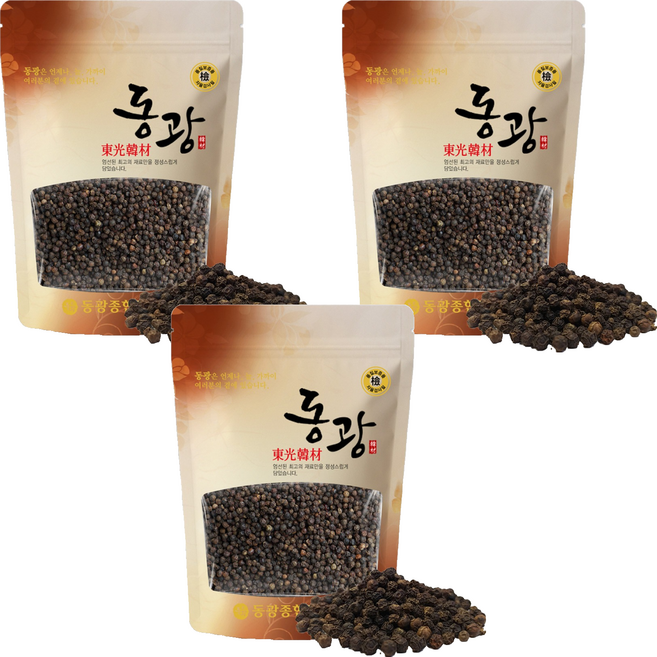 동광종합물산 리필용 통 흑후추, 600g, 3개