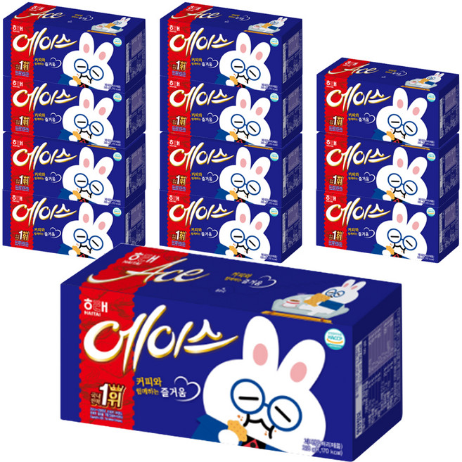 해태제과 에이스 과자, 218g, 12개