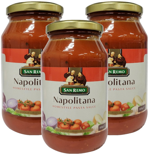 SAN REMO 頂級麵醬, 500g, 3罐