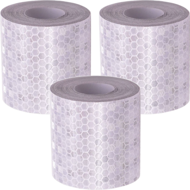 小麥購物 反光條 E049 50g, 3捲, 銀色