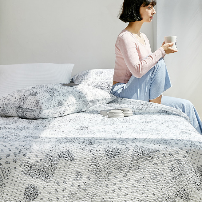 바자르 데이썸머 시어서커 홑이불, 네이비