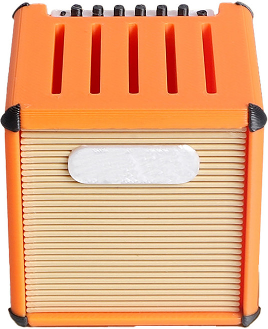 앰프디자인 기타 우쿨렐레 피크 수납함 오렌지, 1개