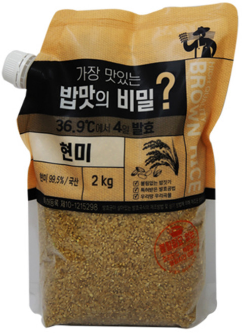 가장 맛있는 밥맛의 비밀? 4일 발효 현미, 2kg, 1개