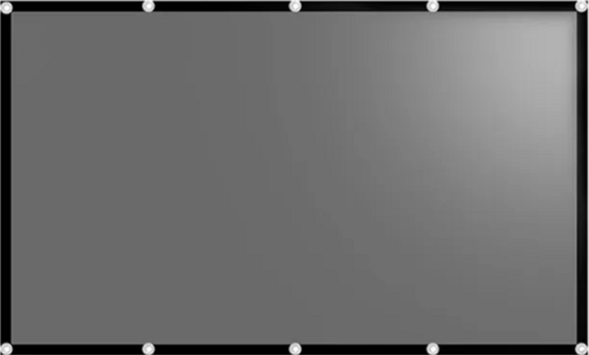 YABER 攜帶型投影布幕 黑邊掛勾款 110吋, 單一商品