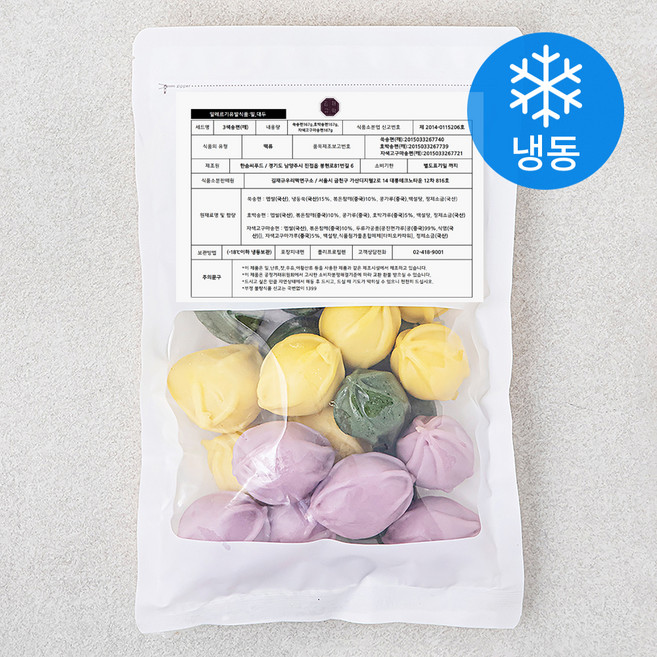 김재규우리떡연구소 굳지않는 3색 깨송편 (냉동), 500g, 1개입, 1개