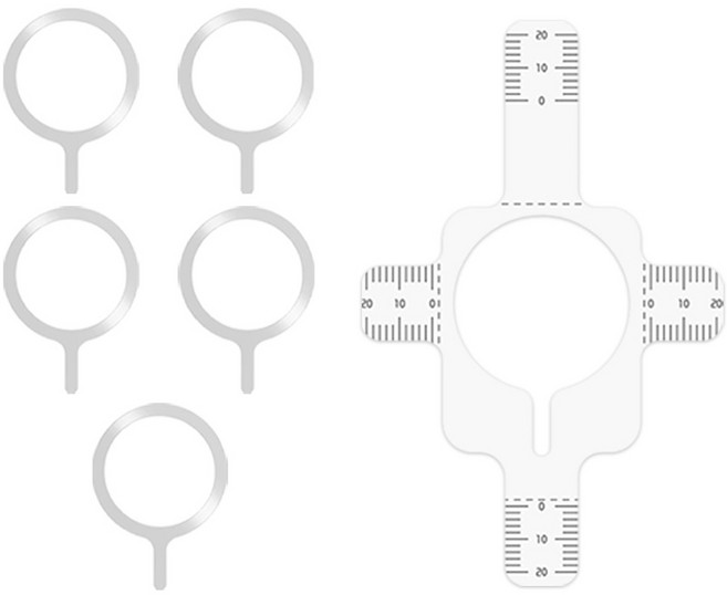 SKY 웰 맥세이프 호환 스마트폰 플레이트 자석 메탈링 5개입, 실버, 1개