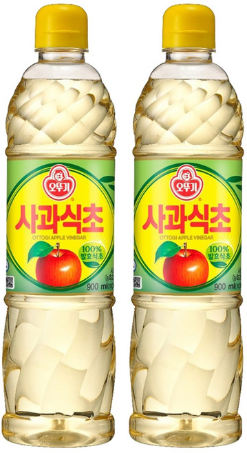 오뚜기 사과식초, 900ml, 2개