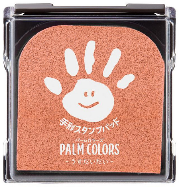 Shachihata 寫吉達 嬰兒手足印台 Palm Colors, HPS-A/H 淺橙色, 1個