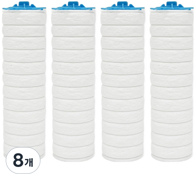 아쿠아듀오 SF-150 샤워기용 알뜰형 리필필터, 8개, 무향