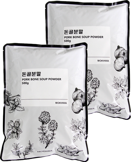 딜리셔스마켓 돈골분말, 500g, 2개