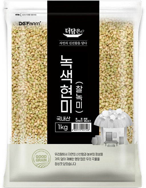 더담은 녹색현미, 1kg, 1개