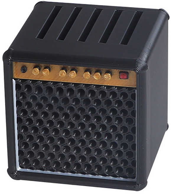 앰프디자인 기타 우쿨렐레 피크 수납함 블랙, 1개