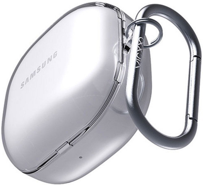 VICXXO 不變色硬殼 1mm 超薄全包覆附登山扣 Vicvic Skin Galaxy Buds 保護殼, Galaxy Buds2 Pro / Buds2 / Buds Pro / Live, 透明